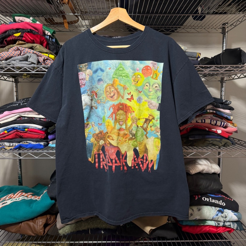 Trippie Redd T Shirt Mens XL Black Life's A Trip Album Art Graphic Tee Hip Hop